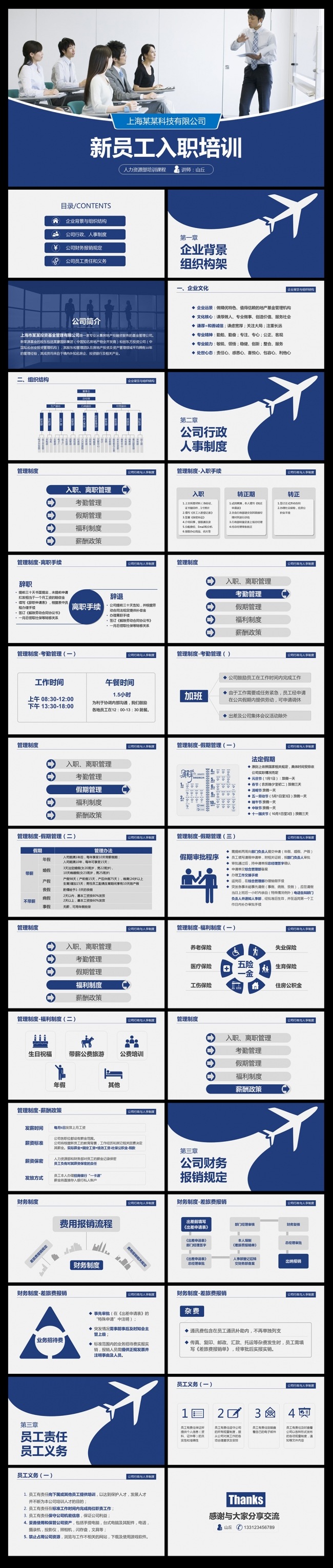 新员工入职培训企业培训人力资源PPT模板