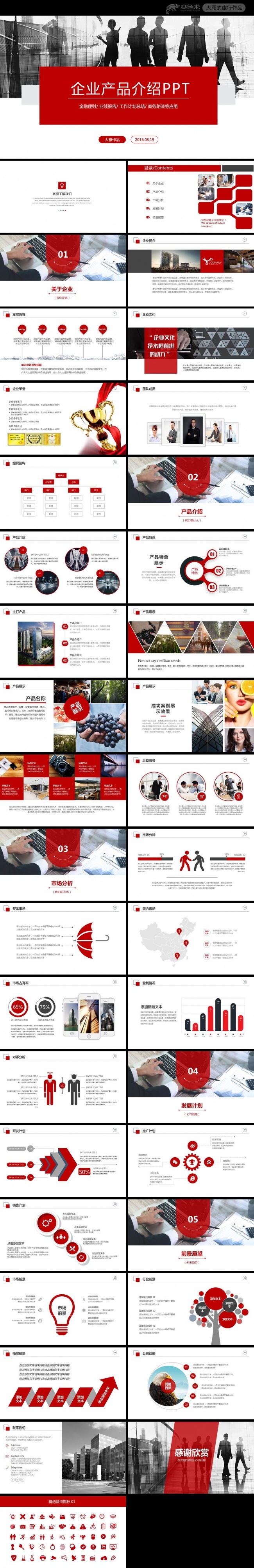 企业宣传公司简介产品推广PPT模板
