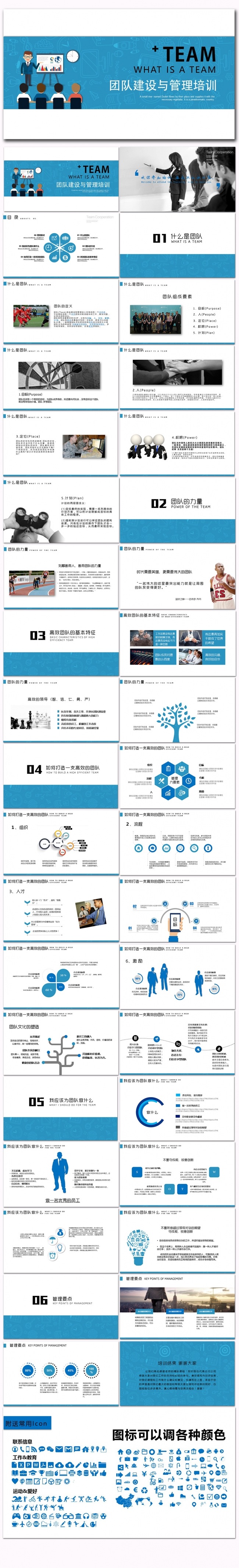 团队建设管理员工入职培训PPT模板