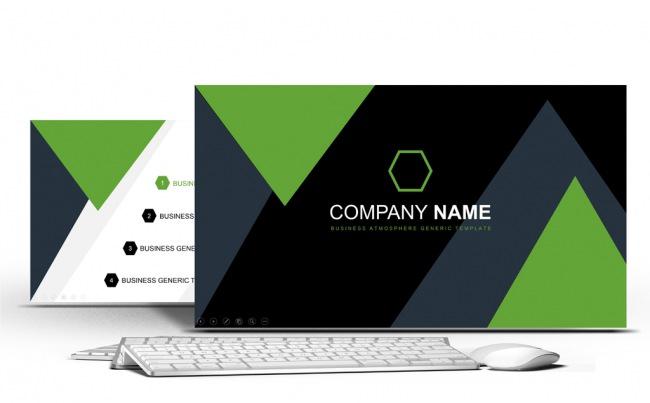 极致美学  |  简约清爽创意设计商务通用动态PPT模板缩略图