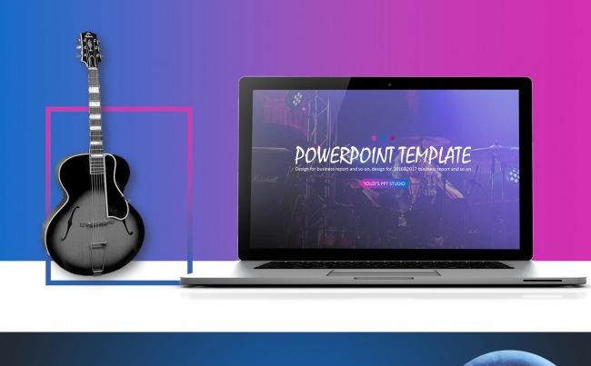 【MUSIC】炫彩简约商务汇报实用模板缩略图