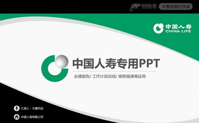 中国人寿集团公司工作总结PPT缩略图