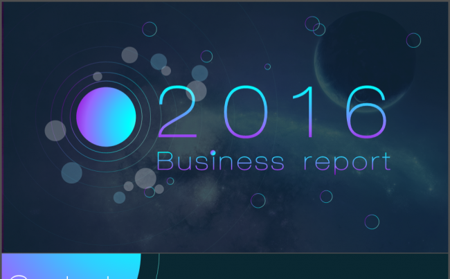 【简约时尚】2016年商务汇报模板缩略图