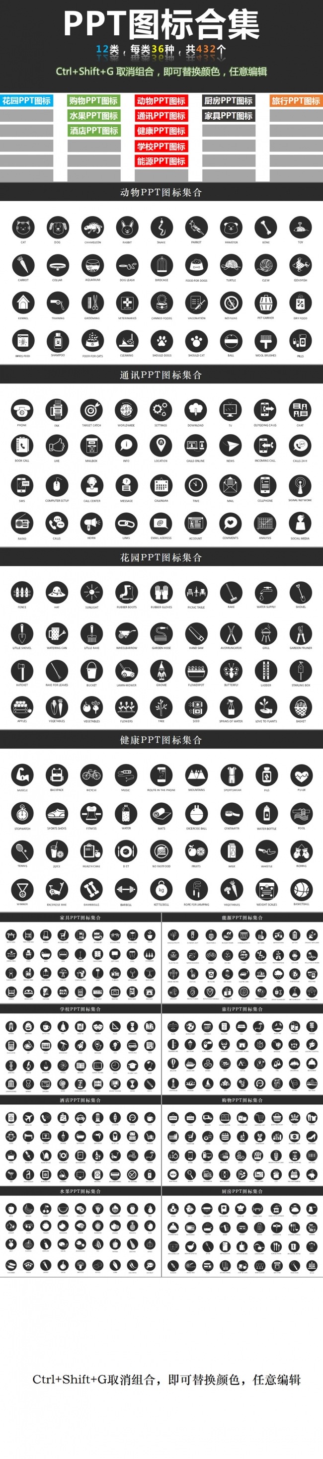 PPT图标ppt小图标ppt素材ppt图标模板