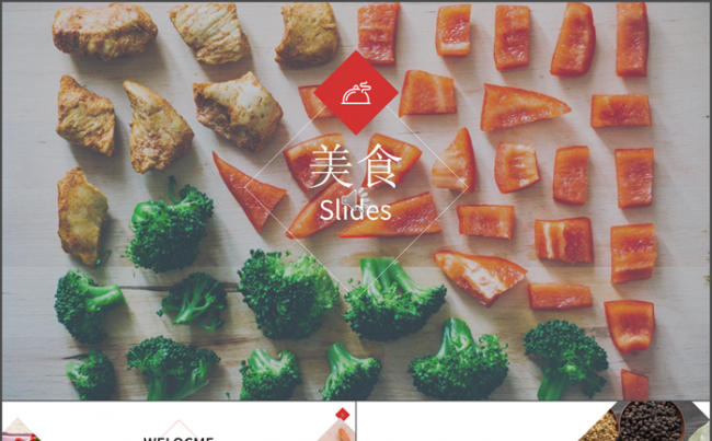 餐饮美食餐馆餐厅宣传介绍PPT模板缩略图