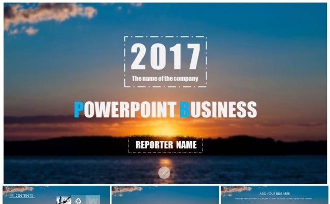 2017磨砂欧美大气商务通用总结计划简介PPT缩略图