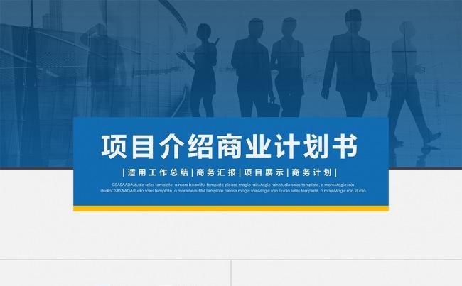 商务项目介绍公司介绍商业计划书PPT模板缩略图