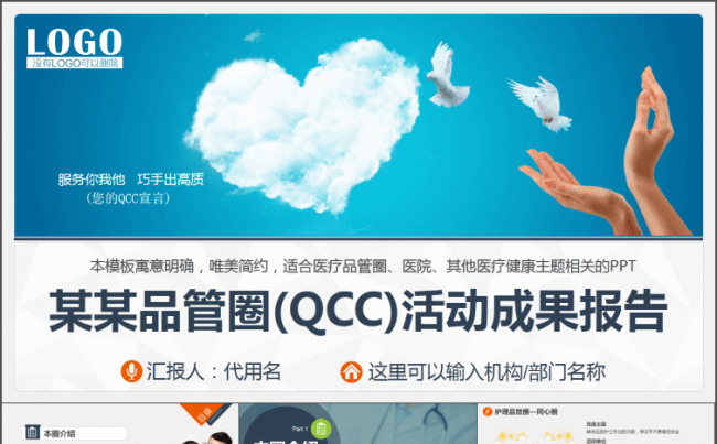 （真实案例）医疗卫生品管圈QCC医院医生护士PPT缩略图