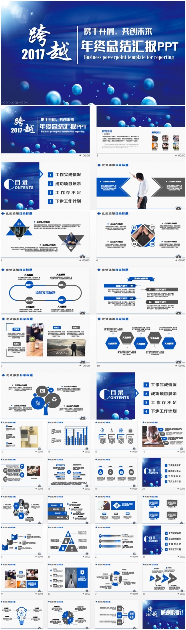 高品质大气年终汇报年终总结报告PPT