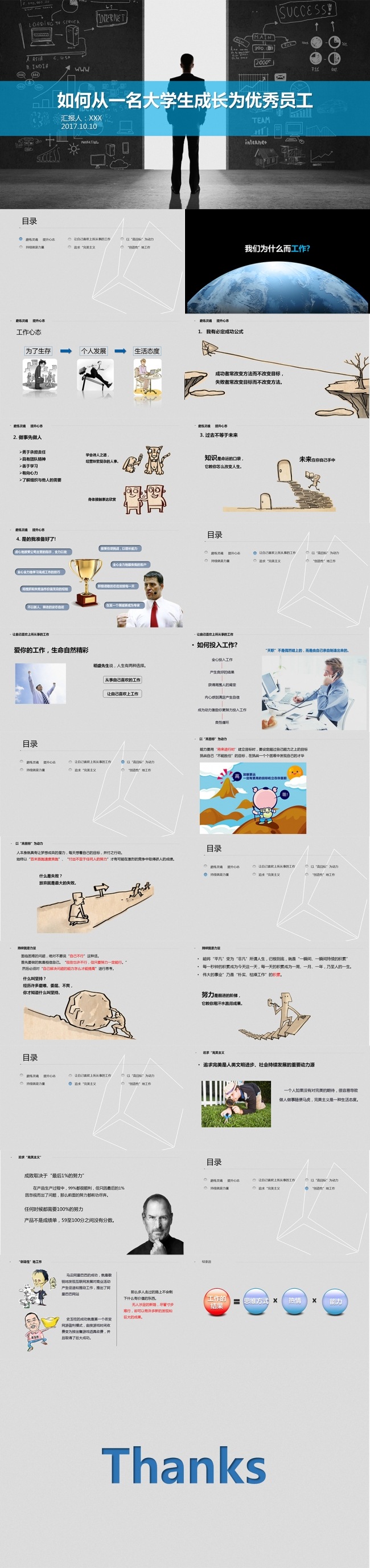 【元素PPT】企业员工培训大学培训教育模板（附完整培训内容）