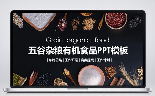 五谷杂粮有机食品PPT模板缩略图
