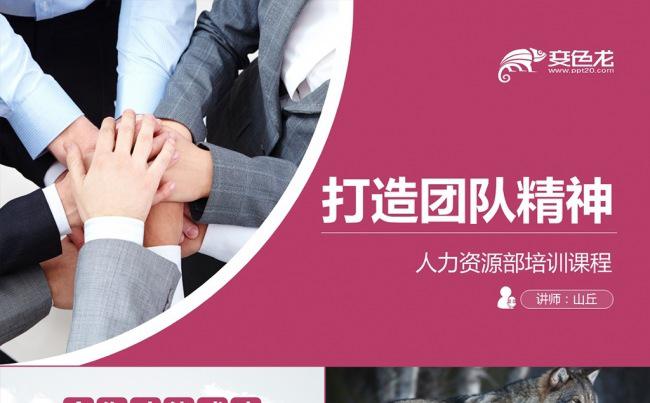 企业培训人力资源打造团队精神PPT模板缩略图
