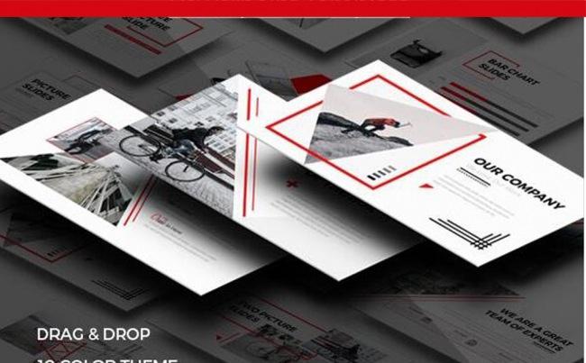 极简创意商务通用企业宣传介绍ppt模板缩略图