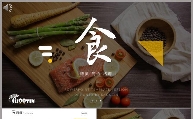 【SHOOTIN】精美食尚科技商务模版缩略图