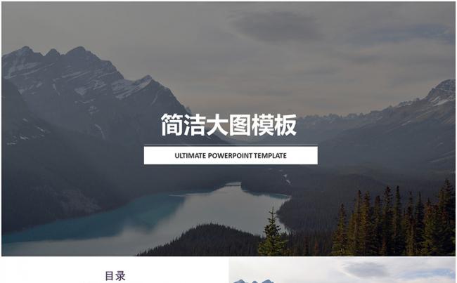 时尚简约欧美风工作汇报ppt模板缩略图