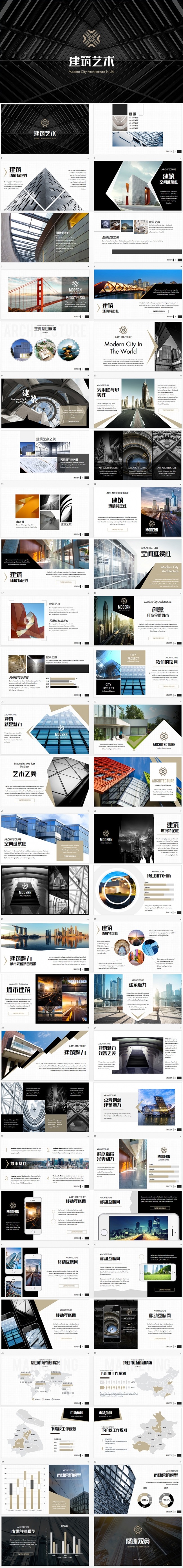 【狂人作品】房地产建筑艺术ppt