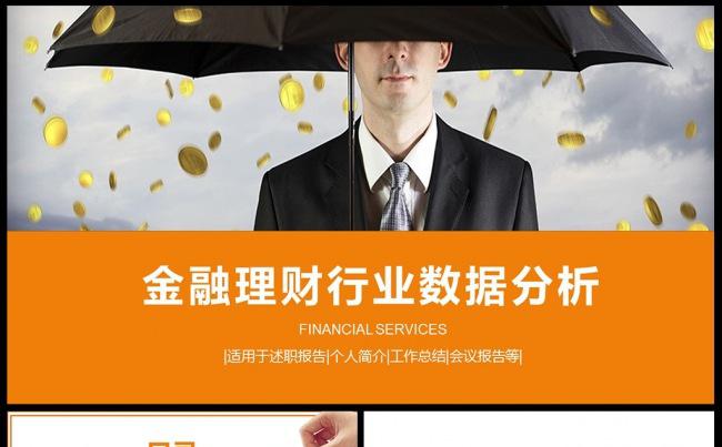 金融行业财务财会汇报PPT模板 金融 投资公司 融资缩略图