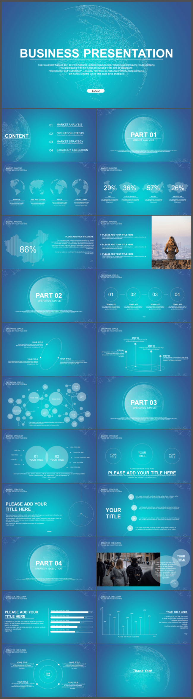 国际化全球大气商务模板通用年终总结工作提案商务商业