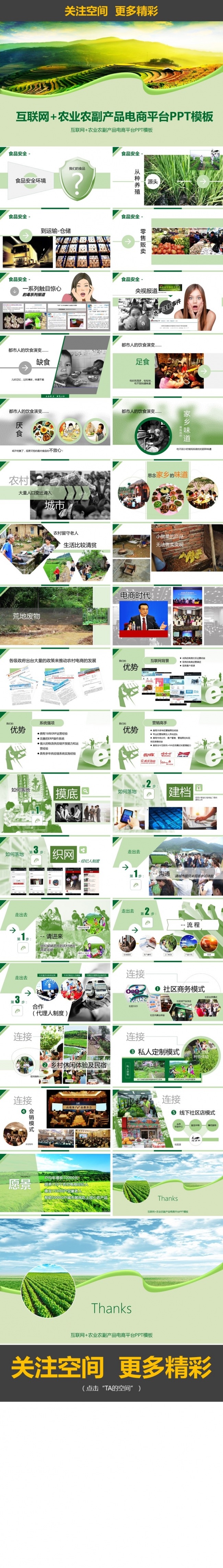 【境海】互联网农业农副产品电商平台案例PPT模板