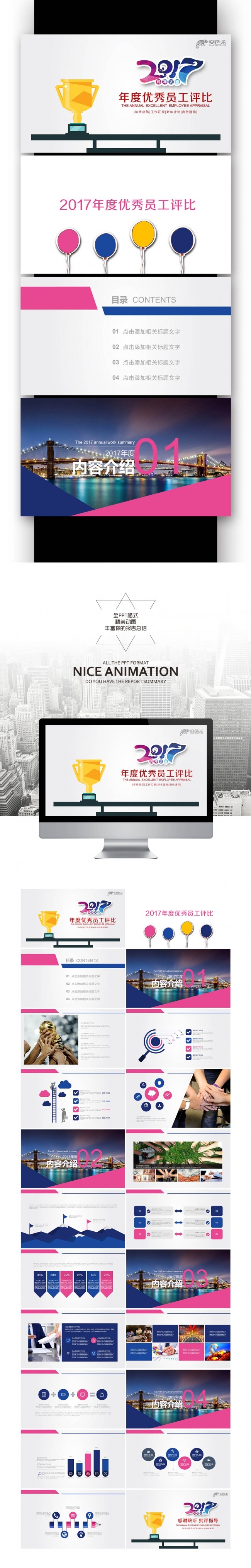 2017鸡年企业年会表彰总结员工风采展示 工风采展示