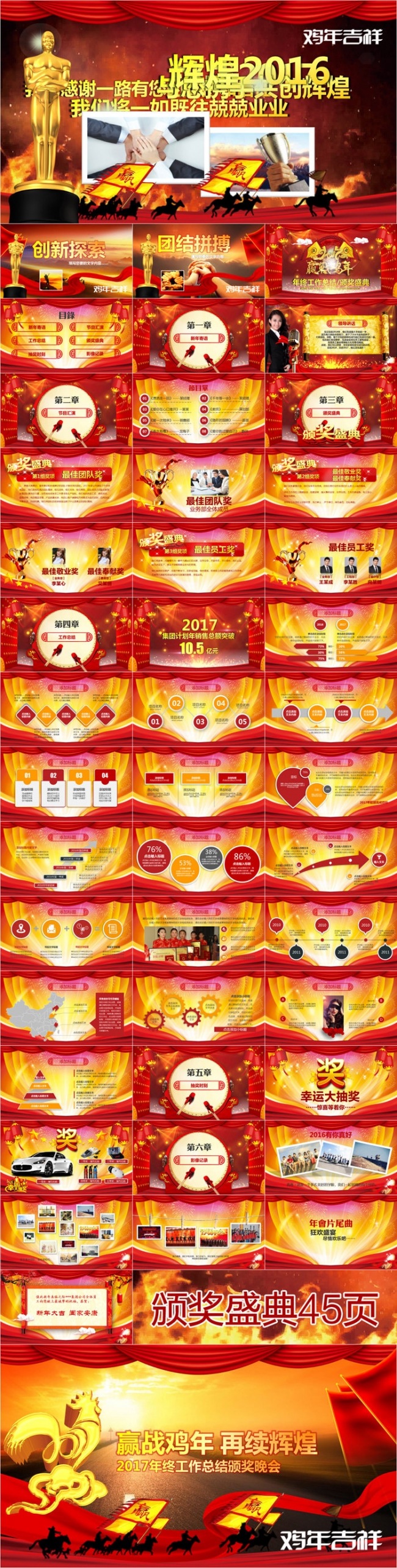 2017开门红年终颁奖典礼PPT