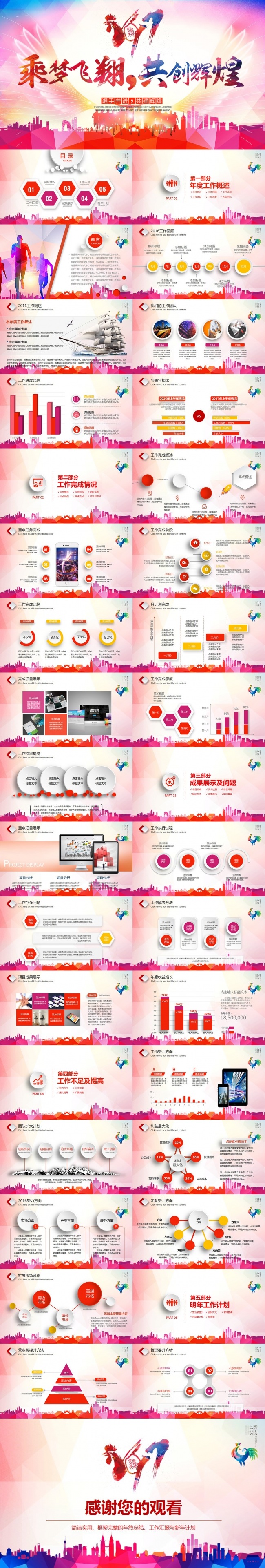 乘梦飞翔共创辉煌青春励志总结计划PPT