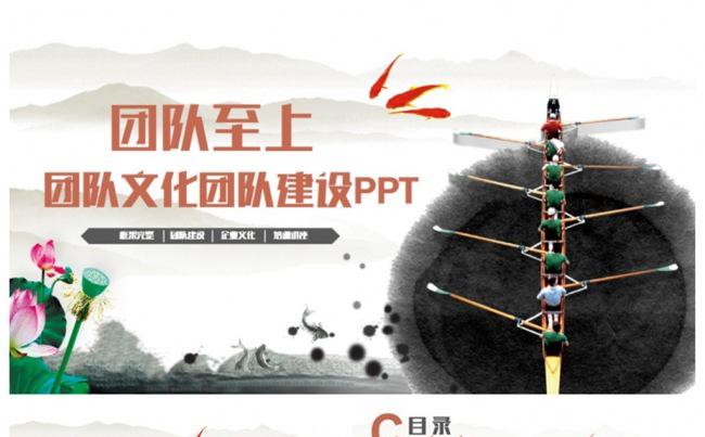 清新国风团队建设团队文化团队培训PPT缩略图