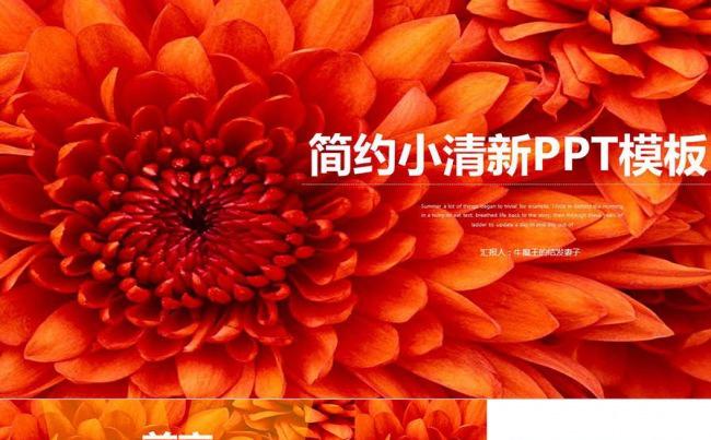 【牛魔王强力推荐】枫叶红主题商务汇报PPT模板缩略图