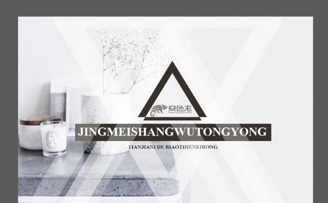白色精美时尚简约商务通用PPT模板缩略图