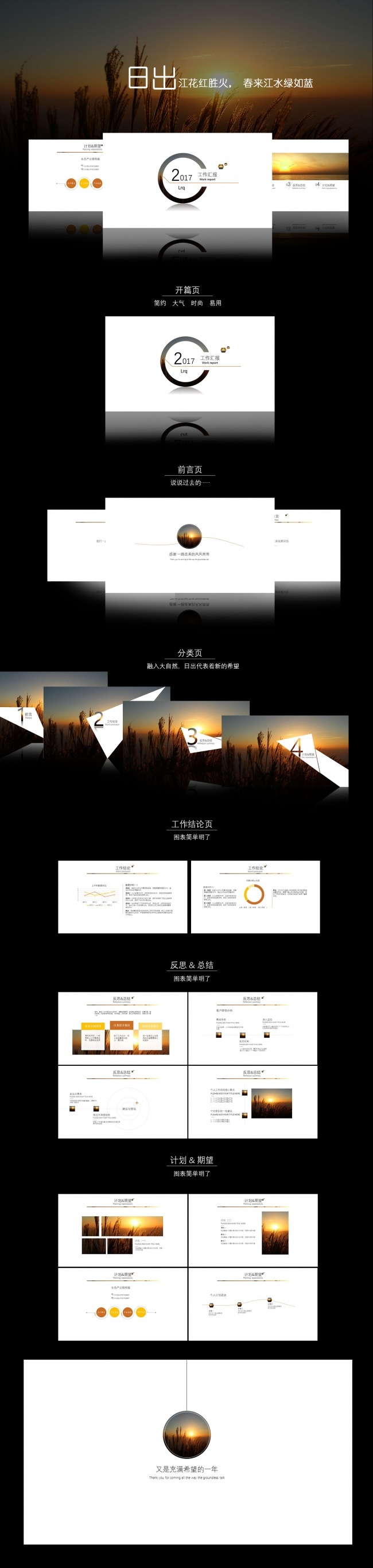 【实用性】创意简约工作汇报PPT