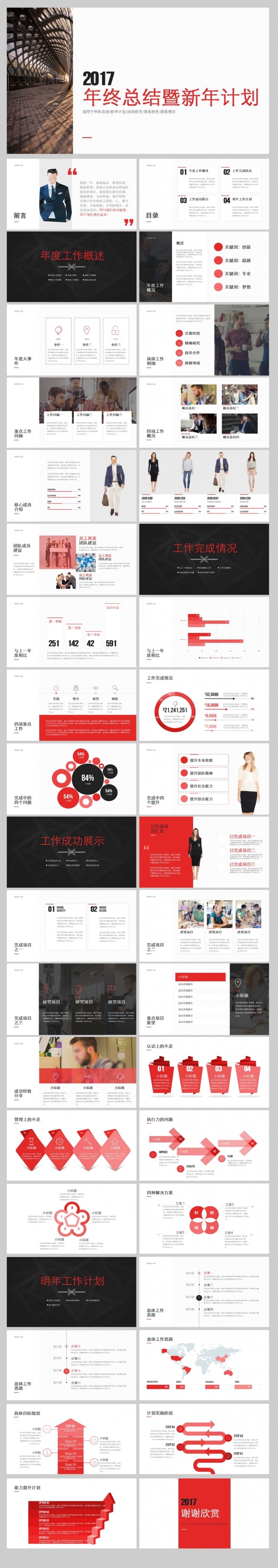【YANG】2017红色画报式年终总结暨汇报计划