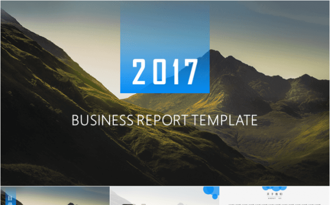 2017商务汇报模板缩略图