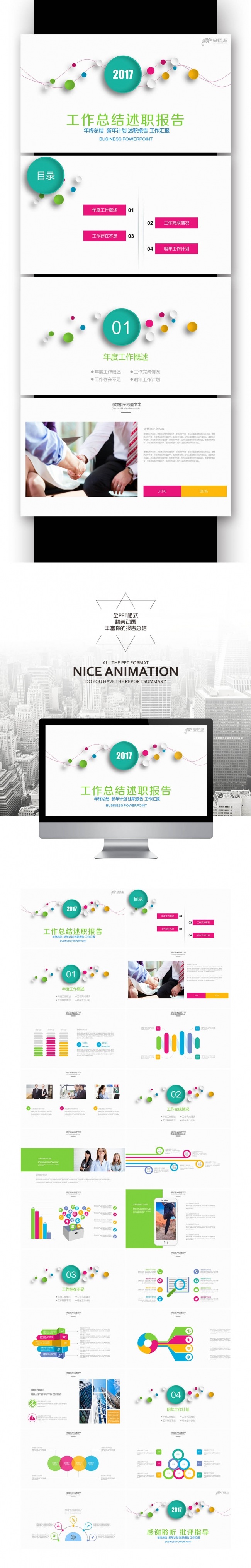 【壹德】工作年终总结计划规划商务述职年会季月周报告业绩报告