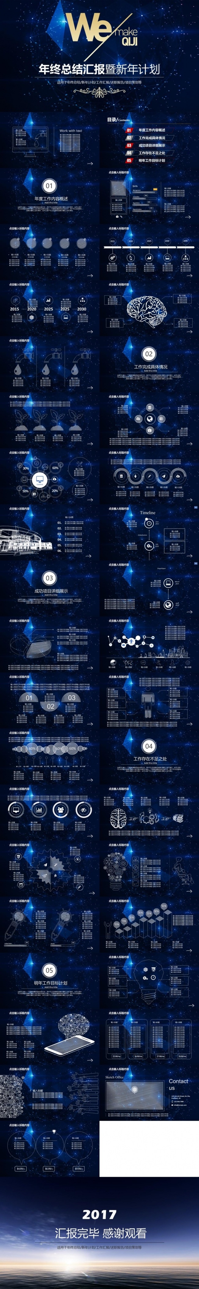 极简IOS完美框架年终总结工作总结汇报工作计划述职报告PPT