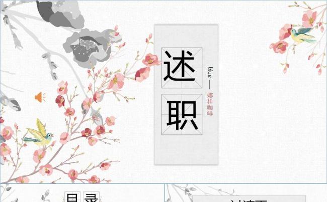 简约素雅年终个人工作总结述职ppt模板缩略图