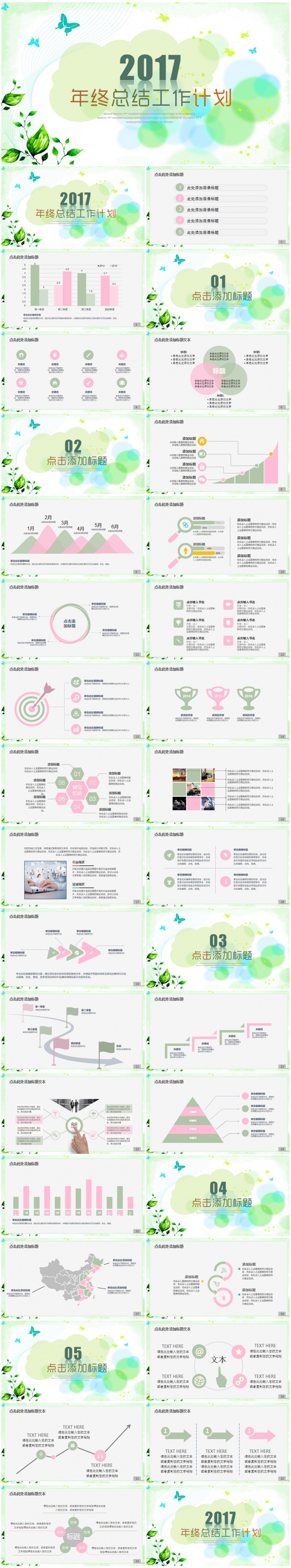 2017鸡年年终总结工作总结年度总结述职报告新年计划PPT