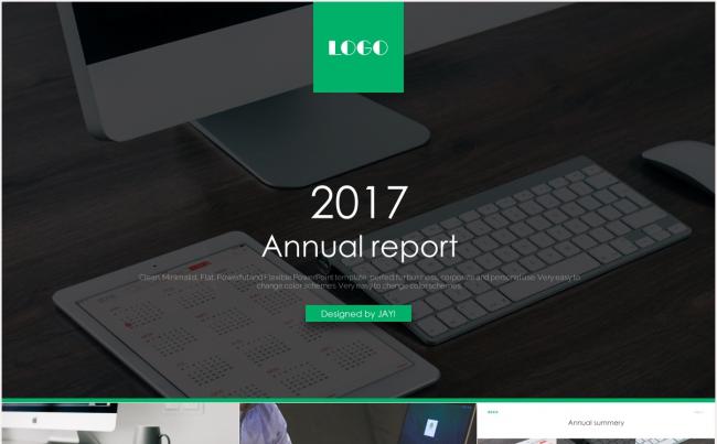 【简一设计】欧美画册级年终总结PPT模板03缩略图