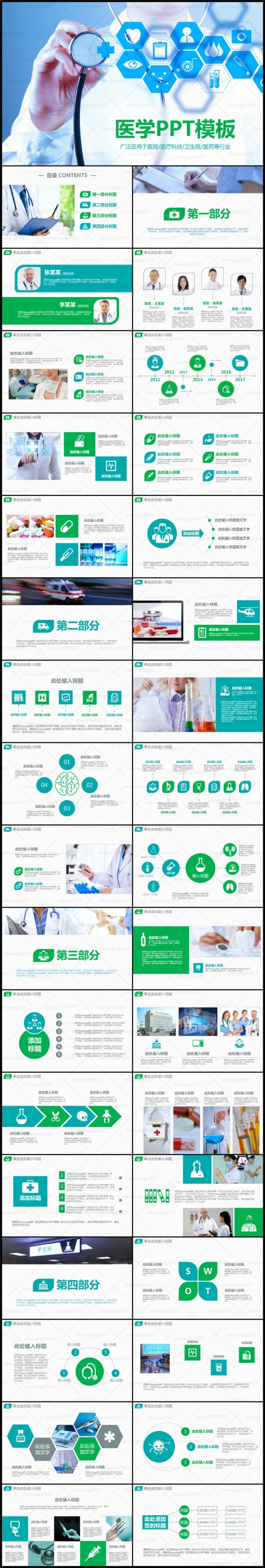 精品医学PPT模板