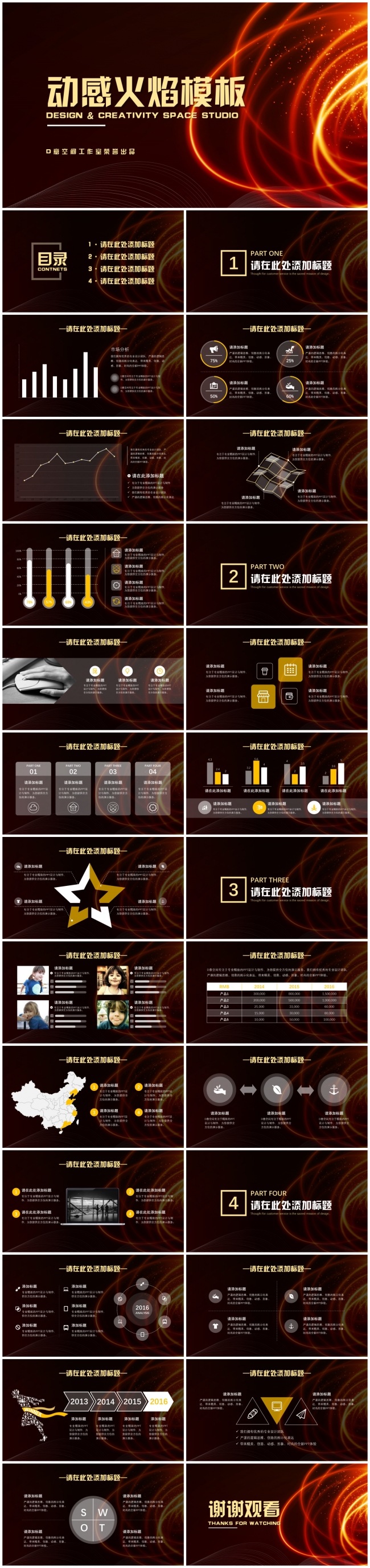 动感火焰模板