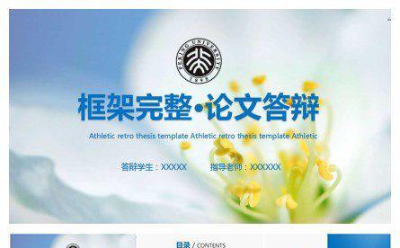 2017毕业论文答辩开题报告通用PPT模板缩略图