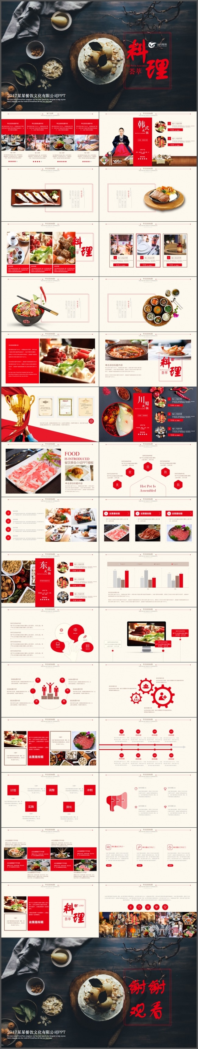 2017美食料理餐饮招商ppt企业宣传