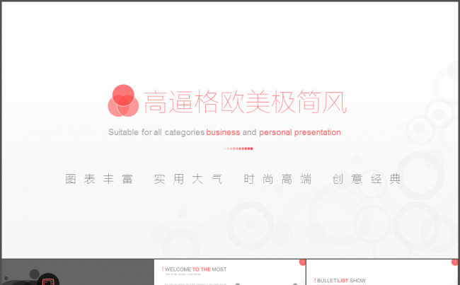 【时尚高端】112页 高逼格欧美极简风完美细节商务通用PPT缩略图