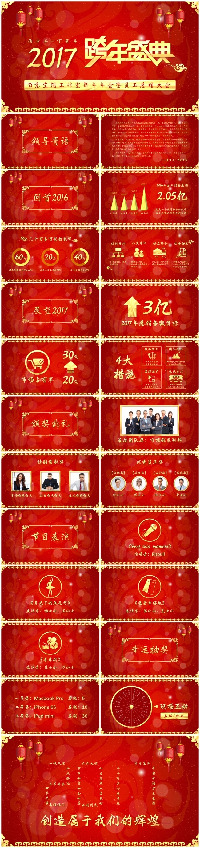 2017喜庆中国风年终盛典