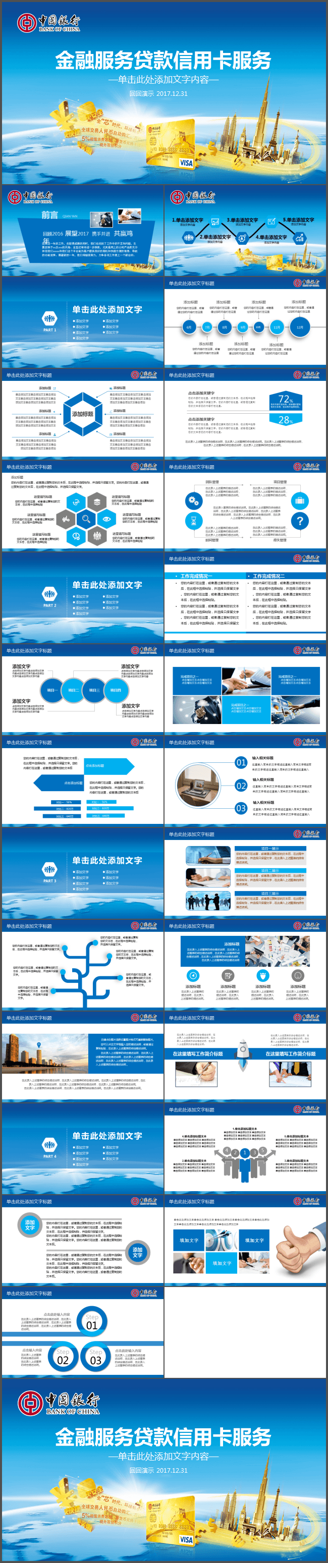 金融服务贷款信用卡服务PPT