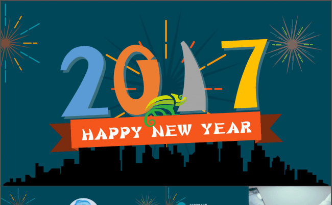 2017鸡年新年计划工作安排汇报总结动态PPT模版缩略图