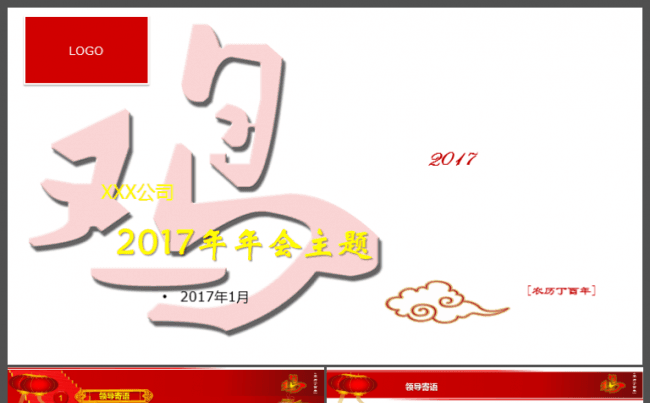 年会工作总结鸡年颁奖典礼才艺演出大会缩略图