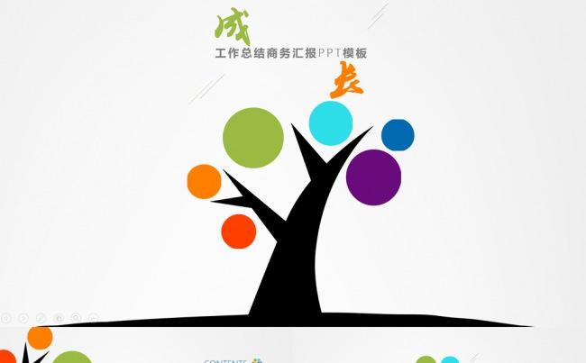 工作总结商务年终汇报PPT模板缩略图