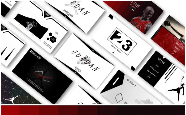 【Gomi】Air Jordan主题超酷炫简约大气商务模板缩略图