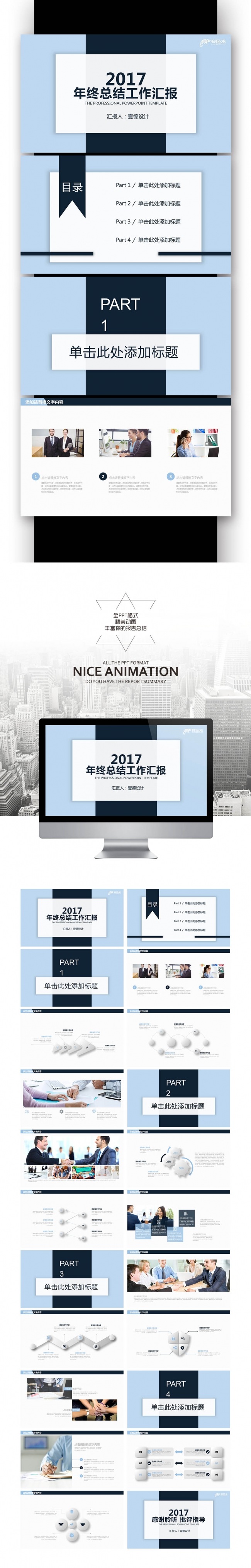 2017鸡年 工作报告总结 业绩报告分析 年终总结