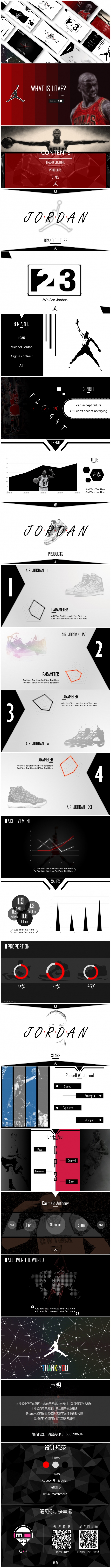 【Gomi】Air Jordan主题超酷炫简约大气商务模板